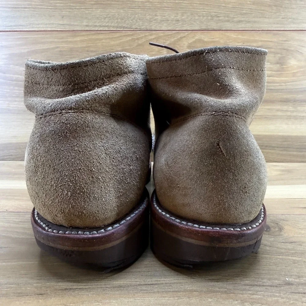 Chippewa Milford Suede Chukka Boot Mens 10 E Tan Wedge Soles USA Made